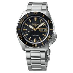 Mens Seiko 5 Sports Collection Black Dial Watch - SRPK99