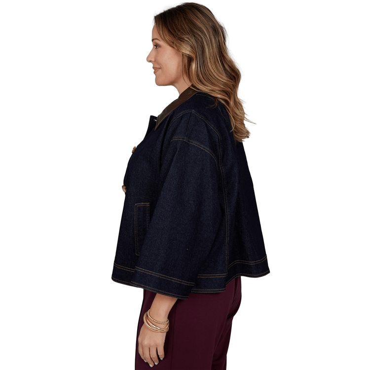 Plus Size Ruby Rd. English Countryside Denim Jacket