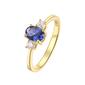 September Birthstone Simulated Sapphire & Cubic Zirconia Ring - image 1