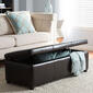 Baxton Studio Full Leather Storage Bench Ottoman - image 2