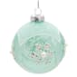 Kurt Adler Glass Teal Snowflake 6pc. Ball Ornament Set - image 2
