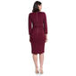 Womens Calvin Klein 3/4 Sleeve Belt Waist Crepe Sheath Dress - image 2