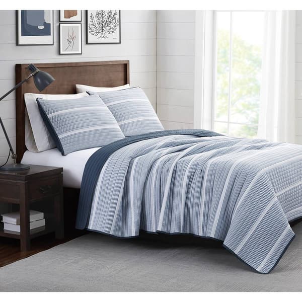 Brooklyn Loom Niari Yarn Dye Striped Quilt Set