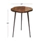 9th & Pike® Brown Rustic Aluminum Rustic Bark Accent Table - image 3