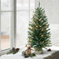 Puleo International Pre-Lit 4ft. Fir With Cones Christmas Tree - image 2