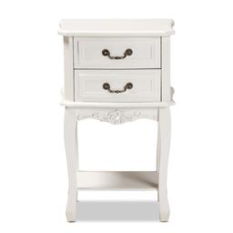 Baxton Studio Gabrielle French Country 2 Drawer Nightstand