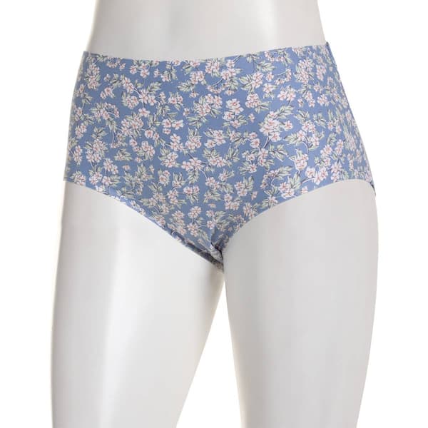 Womens Laura Ashley Brushed Micro Laser Brief Panties LS4063HR