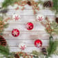 National Tree 6pc. Red & White Snowflake Shatterproof Ornaments - image 3
