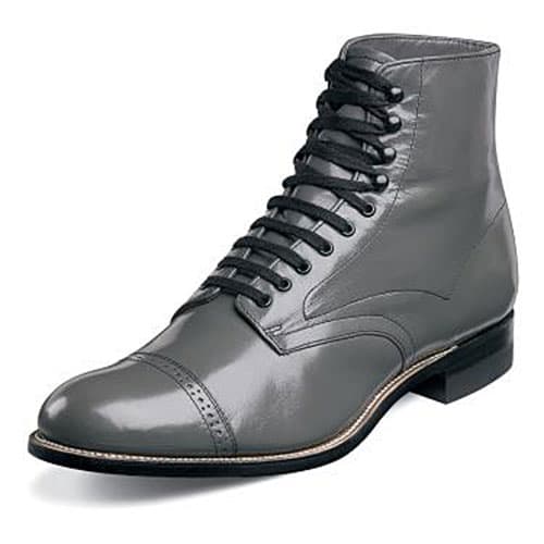 Mens Stacy Adams Madison Cap Toe Ankle Boots-Steel Grey - image 