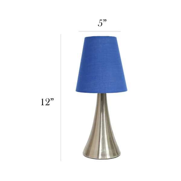 Simple Designs Valencia Touch Table Lamp Set w/Shade-Set of 2