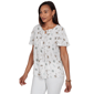 Womens Emaline Verde Grove II Tie Neck Floral Blouse - image 3