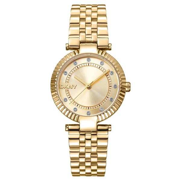 Womens DKNY Essential Glitz Champagne Dial Watch - DK1L042M0055