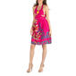 Womens 24/7 Comfort Apparel Floral Beaded Halter A-Line Dress - image 2