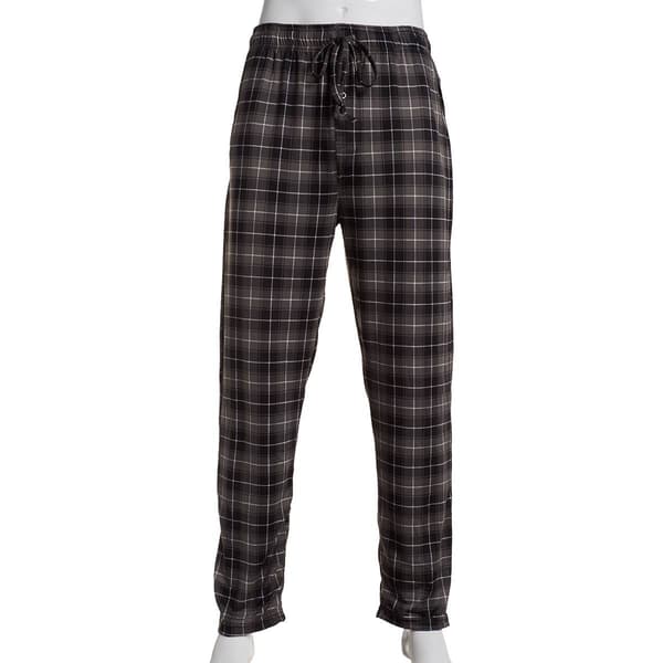 Mens Preswick & Moore(R) Plaid Pajama Pants - Black - image 