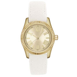 Womens Gold-Tone Light Champagne Sunray Dial Watch - 9114G-07-A03