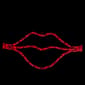 Northlight 17.5in. Lighted Red Lips Valentines Day Window Light - image 2