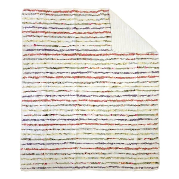 Greenland Home Fashions&#8482; Bella Ruffle Reversible Quilted Throw