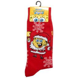 Mens Nickelodeon(tm) Santa SpongeBob(tm) Crew Socks