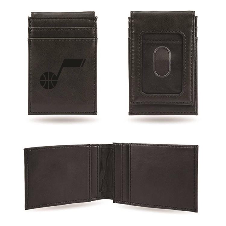 Mens NBA Utah Jazz Faux Leather Front Pocket Wallet