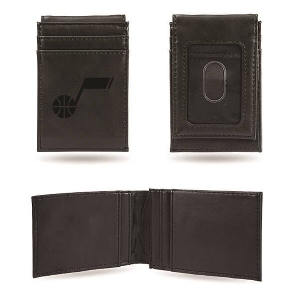 Mens NBA Utah Jazz Faux Leather Front Pocket Wallet - image 
