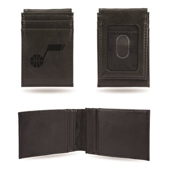 Mens NBA Utah Jazz Faux Leather Front Pocket Wallet - image 