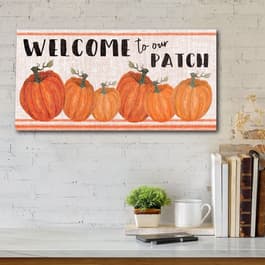 Courtside Market Welcome Beach 24x36 Canvas Wall Art