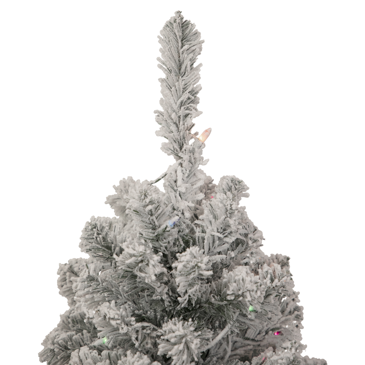 Northlight 3ft Pre-Lit Medium Flocked Madison Pine Christmas Tree