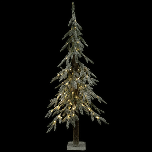 Northlight 4ft. Pre-Lit LED Alpine Flocked Christmas Tree