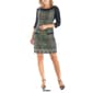 Womens 24/7 Comfort Apparel 3/4 Sleeve Medallion Shift Dress - image 4