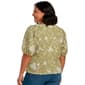 Plus Size Zac & Rachel Embroidered Floral Balloon Sleeve Blouse - image 2