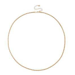Wearable Art Gold-Tone 4mm Rope Chain Necklace