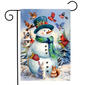 Briarwood Lane Snowman & Birds Garden Flag - image 1