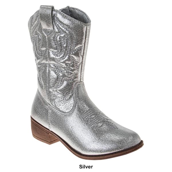 Big Girls Kensie Girl Metallic Cowgirl Boots
