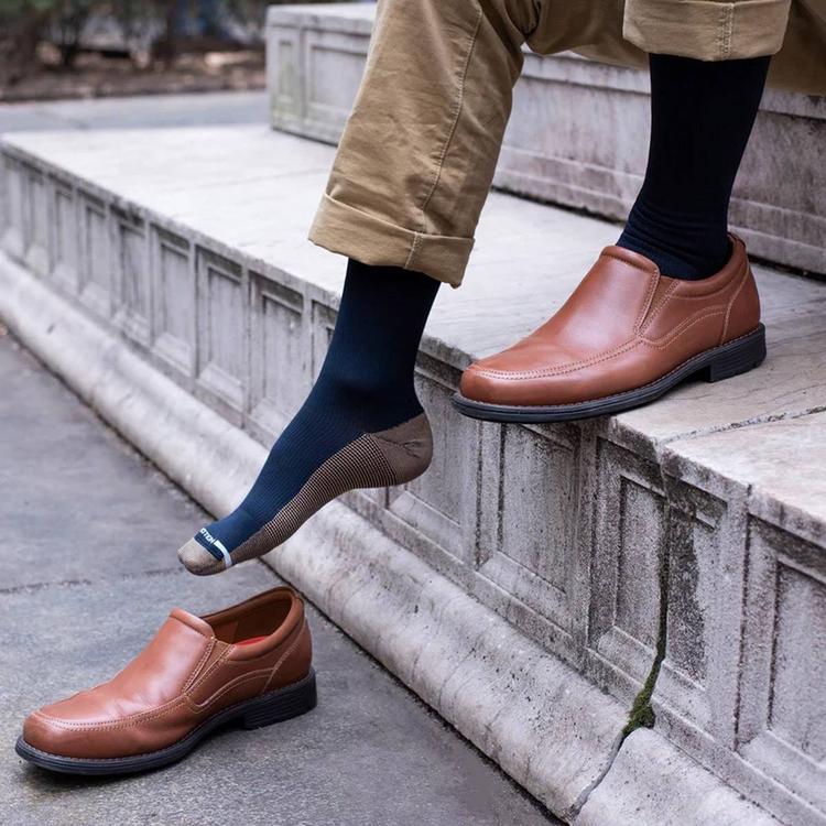 Mens Dr. Motion Single Pair of Copper Sole Compression Socks