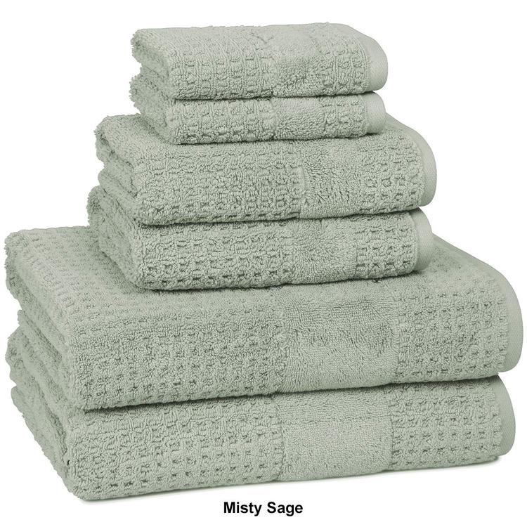Cassadecor Checkered 6pc. Towel Set Collection