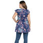 Plus Size 24/7 Comfort Apparel Hi Low Paisley Tunic Top - image 2