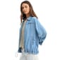 Womens CITY BLUES Zip Front Denim Jacket - image 3
