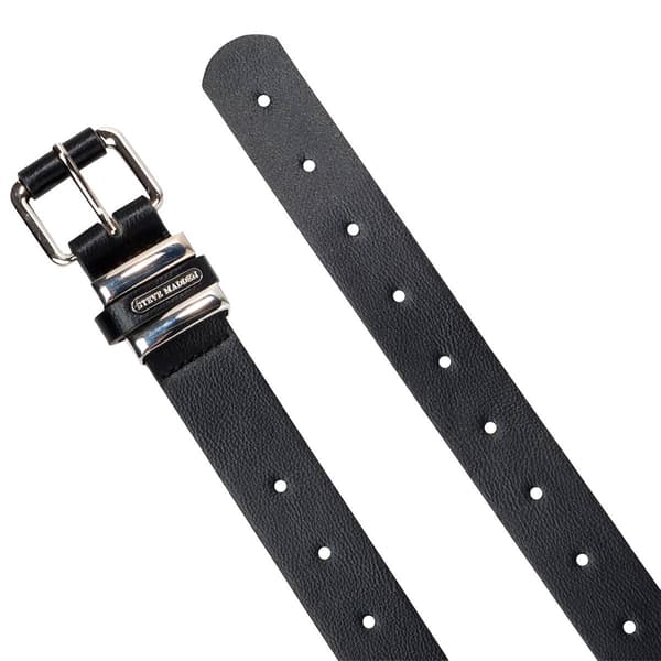 Womens Steve Madden Logo Plaque Belt