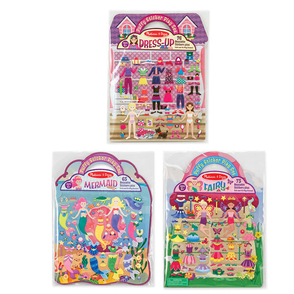 Melissa & Doug&#40;R&#41; Fairy&#44; Dress-Up & Mermaid Puffy Sticker Bundle - image 