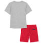 Baby Boy &#40;12-24M&#41; Nautica Marled Flag Tee & Anchor Shorts Set - image 2