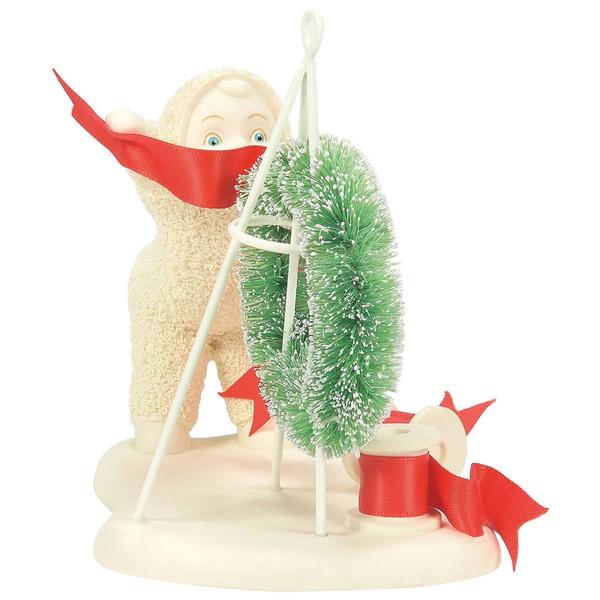 Department 56 Snowbabies™ A Wreath for Santa Figurine