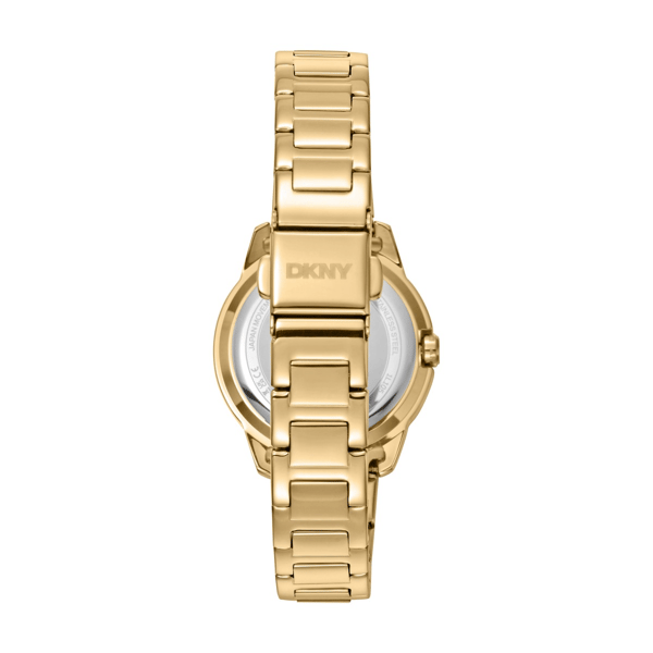 Womens DKNY Crystal Bezel Gold-Tone Bracelet Watch-DK1L105M0055