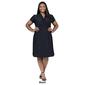 Plus Size 24/7 Comfort Apparel Knee Length Ruched Wrap Dress - image 5