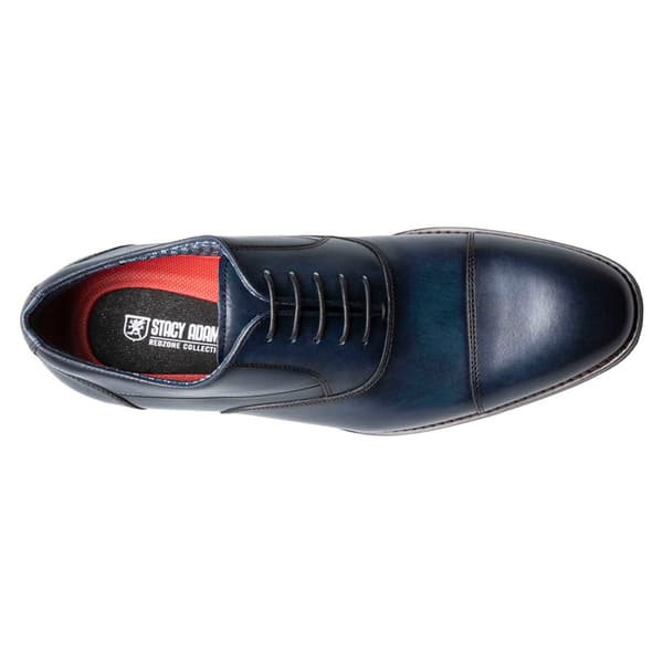 Mens Stacy Adams Kallum Cap Toe Lace Oxfords - Navy