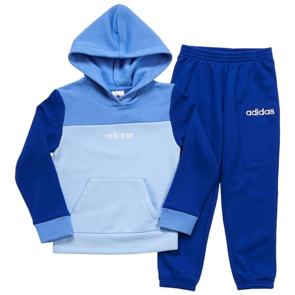 Boys (4-7) adidas(R) Color Block Pullover Hoodie & Sweatpants