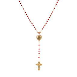 Symbols of Faith Heart Lady Of Guadalupe Decal Bead Chain Rosary