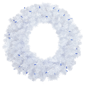 Northlight Pre-Lit Woodbury Pine Blue Lights Christmas Wreath - image 2