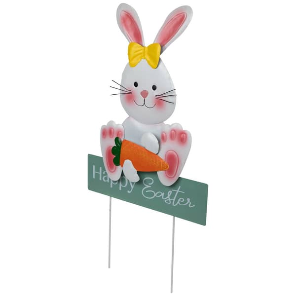 Northlight Seasonal Bunny with Carrot Easter Garden Stake