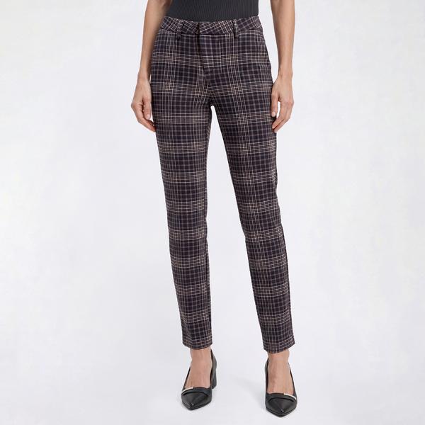 Womens Nautica Mid Rise Skinny Plaid Trouser