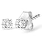 Haus of Brilliance Silver 3/8ctw. Lab Grown Diamond Stud Earrings - image 2